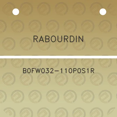 rabourdin-b0fw032-110p0s1r