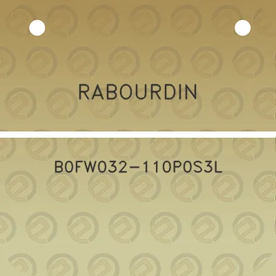 rabourdin-b0fw032-110p0s3l