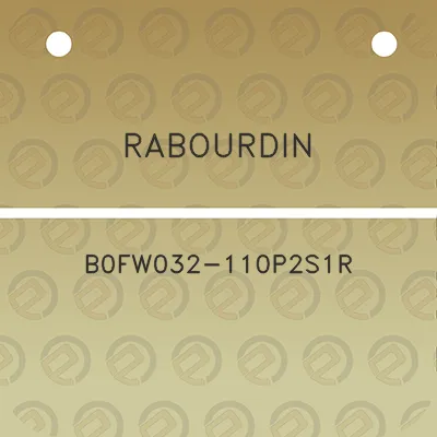 rabourdin-b0fw032-110p2s1r