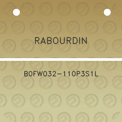 rabourdin-b0fw032-110p3s1l