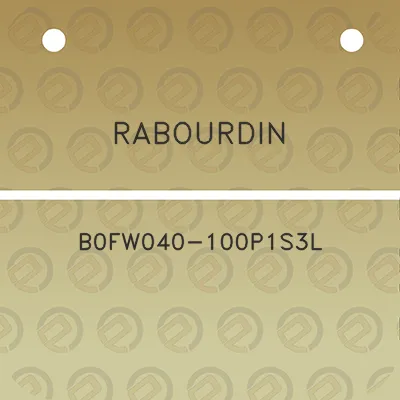 rabourdin-b0fw040-100p1s3l