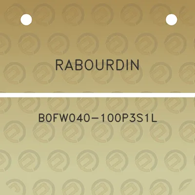 rabourdin-b0fw040-100p3s1l