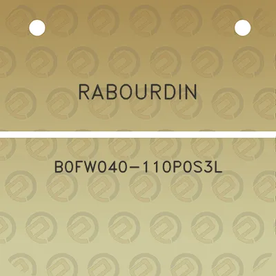 rabourdin-b0fw040-110p0s3l