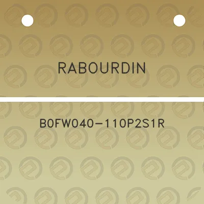 rabourdin-b0fw040-110p2s1r