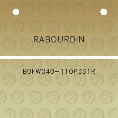 rabourdin-b0fw040-110p3s1r