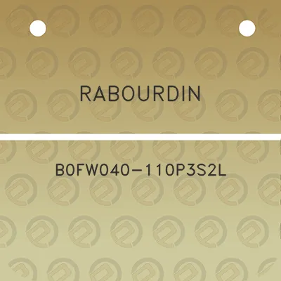 rabourdin-b0fw040-110p3s2l