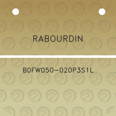 rabourdin-b0fw050-020p3s1l