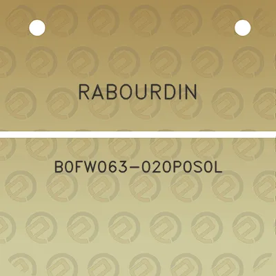 rabourdin-b0fw063-020p0s0l