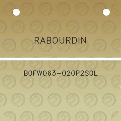 rabourdin-b0fw063-020p2s0l