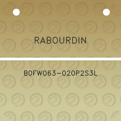 rabourdin-b0fw063-020p2s3l