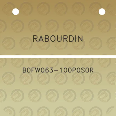 rabourdin-b0fw063-100p0s0r