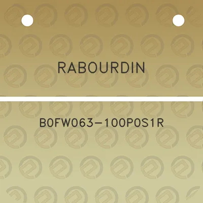 rabourdin-b0fw063-100p0s1r