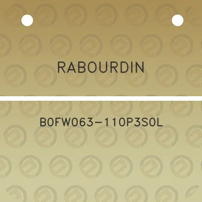 rabourdin-b0fw063-110p3s0l