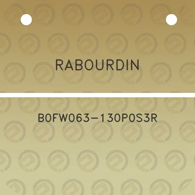 rabourdin-b0fw063-130p0s3r