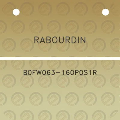 rabourdin-b0fw063-160p0s1r