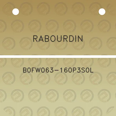 rabourdin-b0fw063-160p3s0l