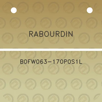 rabourdin-b0fw063-170p0s1l