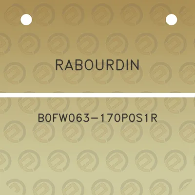 rabourdin-b0fw063-170p0s1r