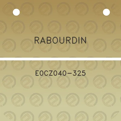 rabourdin-e0cz040-325