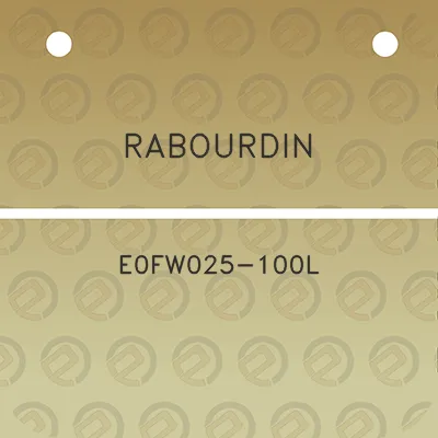 rabourdin-e0fw025-100l