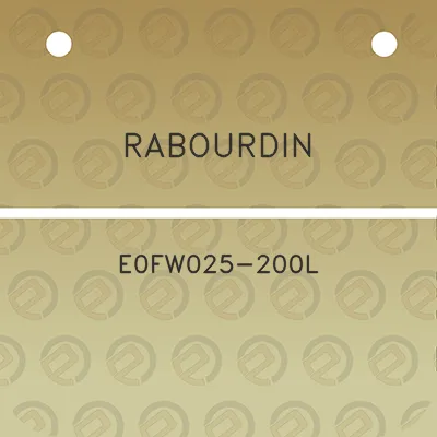 rabourdin-e0fw025-200l