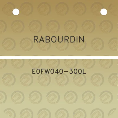 rabourdin-e0fw040-300l