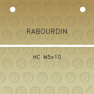 rabourdin-hc-m5x10