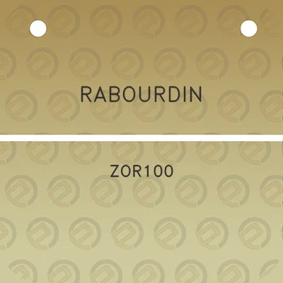 rabourdin-zor100