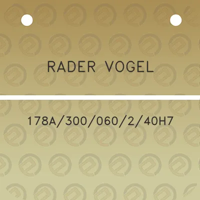 rader-vogel-178a300060240h7