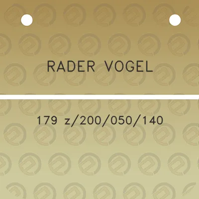 rader-vogel-179-z200050140