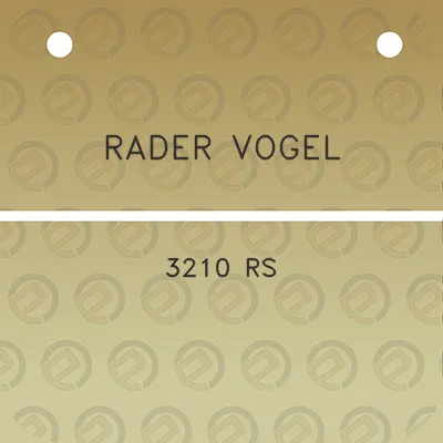 rader-vogel-3210-rs