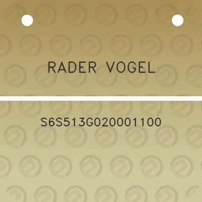 rader-vogel-s6s513g020001100