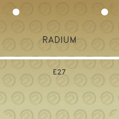 radium-e27