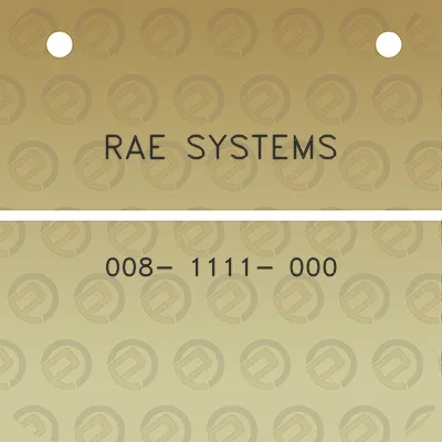 rae-systems-008-1111-000