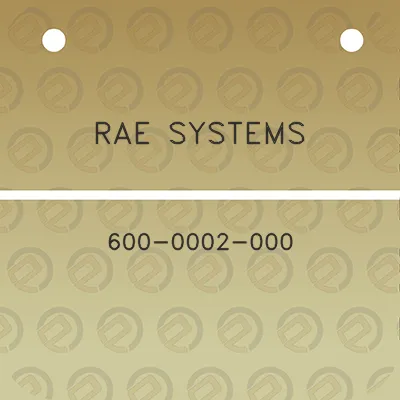 rae-systems-600-0002-000