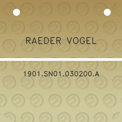 raeder-vogel-1901sn01030200a