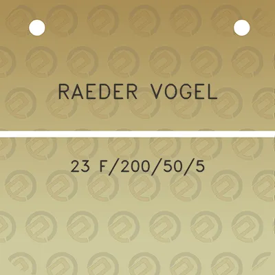 raeder-vogel-23-f200505