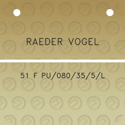 raeder-vogel-51-f-pu080355l