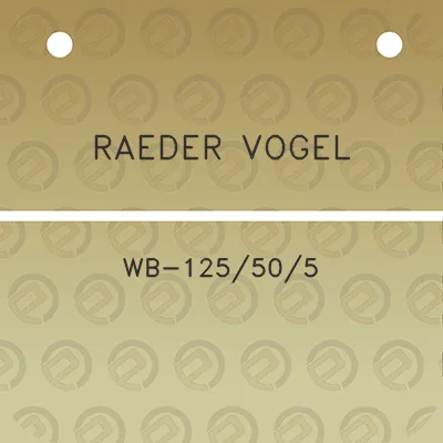 raeder-vogel-wb-125505