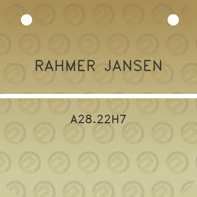 rahmer-jansen-a2822h7