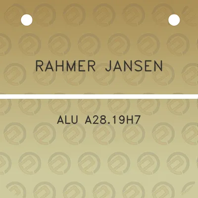 rahmer-jansen-alu-a2819h7