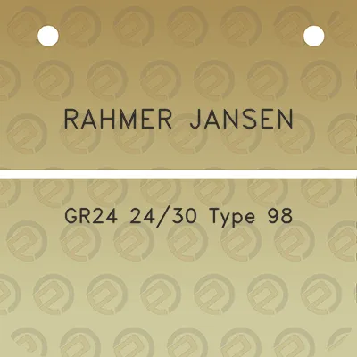 rahmer-jansen-gr24-2430-type-98