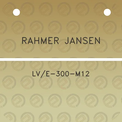 rahmer-jansen-lve-300-m12