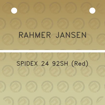 rahmer-jansen-spidex-24-92sh-red