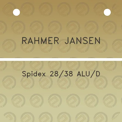 rahmer-jansen-spidex-2838-alu-d