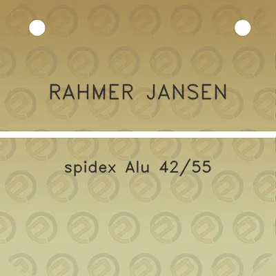 rahmer-jansen-spidex-alu-4255