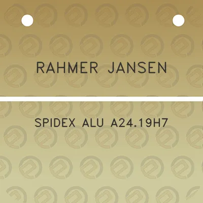 rahmer-jansen-spidex-alu-a2419h7