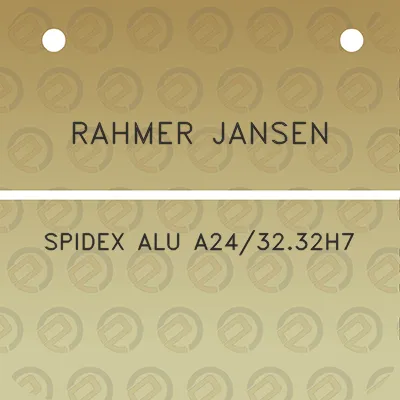 rahmer-jansen-spidex-alu-a243232h7