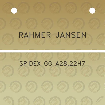 rahmer-jansen-spidex-gg-a2822h7