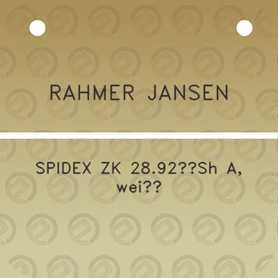 rahmer-jansen-spidex-zk-2892sh-a-wei